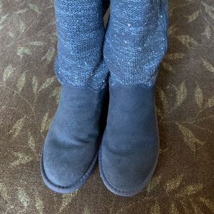 UGG knit boots size 7 brown